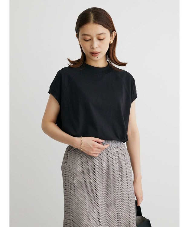 Green Parks ・ＳＵＧＡＲ　ＳＰＯＯＮ　ハイネックフレンチＴシャツ Black