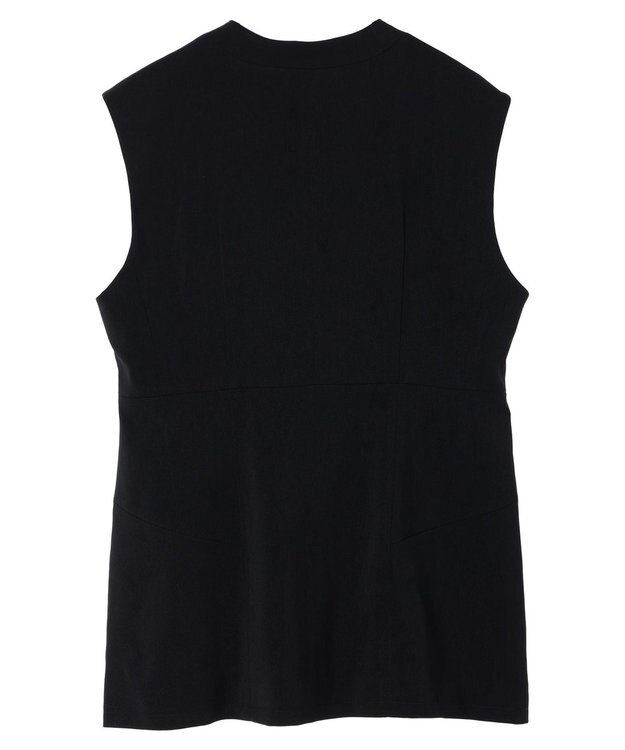 Green Parks AnriettMusee ネック切替デザインベスト Black