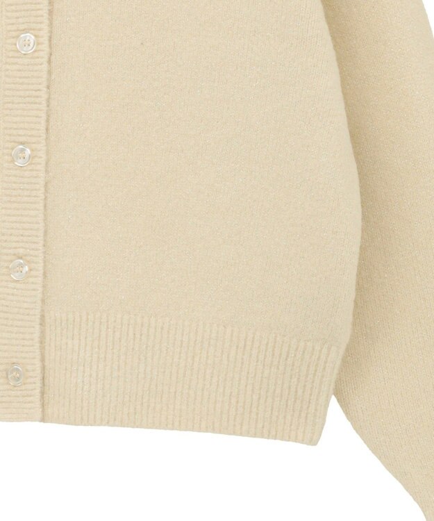 AMERICAN HOLIC Vネックラメニットカーディガン Ivory