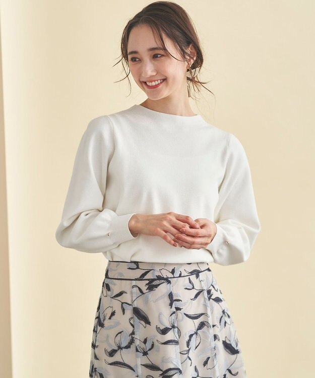 ANY SIS 【洗える】チョコレートカラー ニット ホワイトチョコ