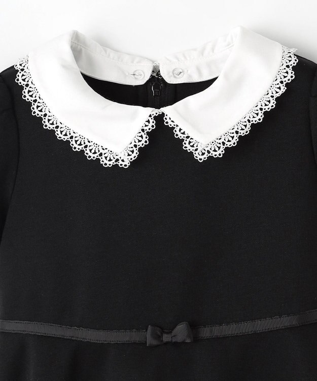 ANY KIDS 襟付きワンピース ブラック