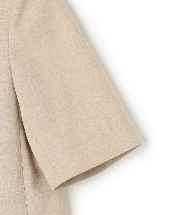 uncrave ウォッシャブルドライサップ ハーフスリーブジャケット シャンブレーベージュ