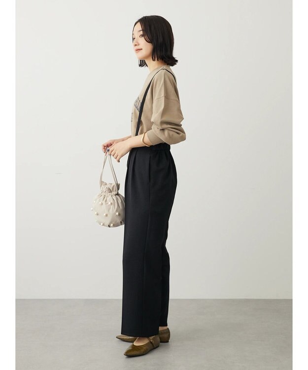 Green Parks アソートロゴ裏毛プルオーバー Brown