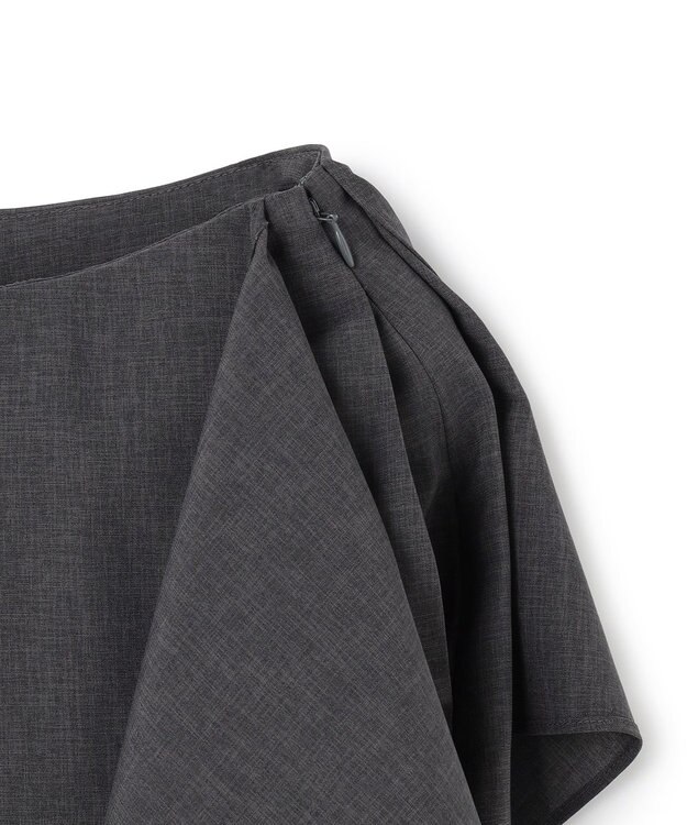 BEIGE， 【イージーケア・セットアップ対応】BATEAU / サイドディテール Iラインスカート Charcoal