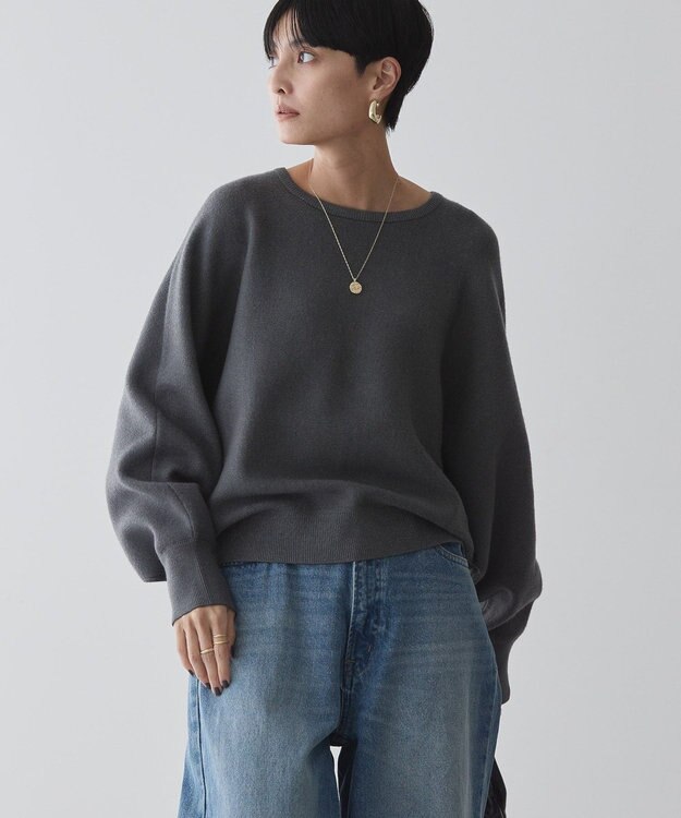 AMERICAN HOLIC バイパチドルマンニットプルオーバー Gray Mixture