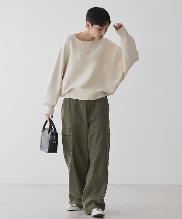 AMERICAN HOLIC バイパチドルマンニットプルオーバー Ivory