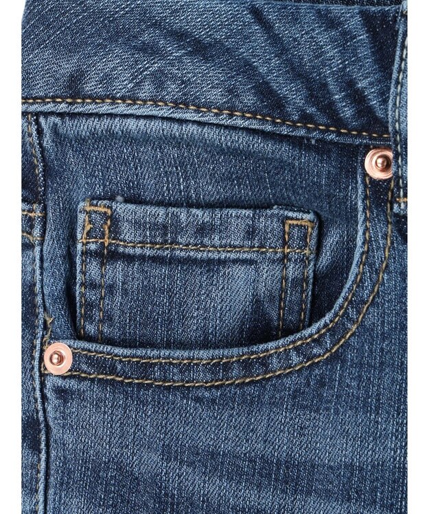 earth music&ecology セルフカットセミフレアデニムパンツ Medium Indigo