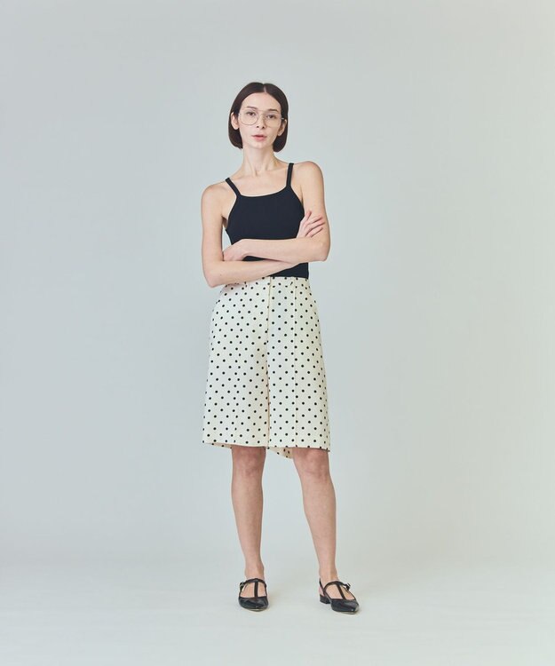 GRACE CONTINENTAL ドットハーフパンツ キナリ