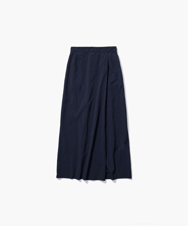 ATON HAND DYED NYLON | ラップスカート NAVY