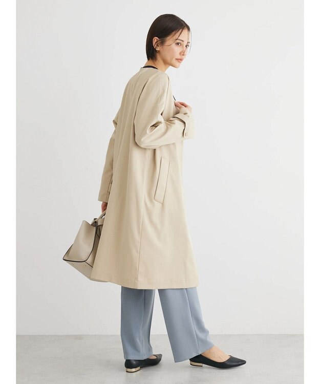 Green Parks 撥水加工　ケア楽着流しコート Beige