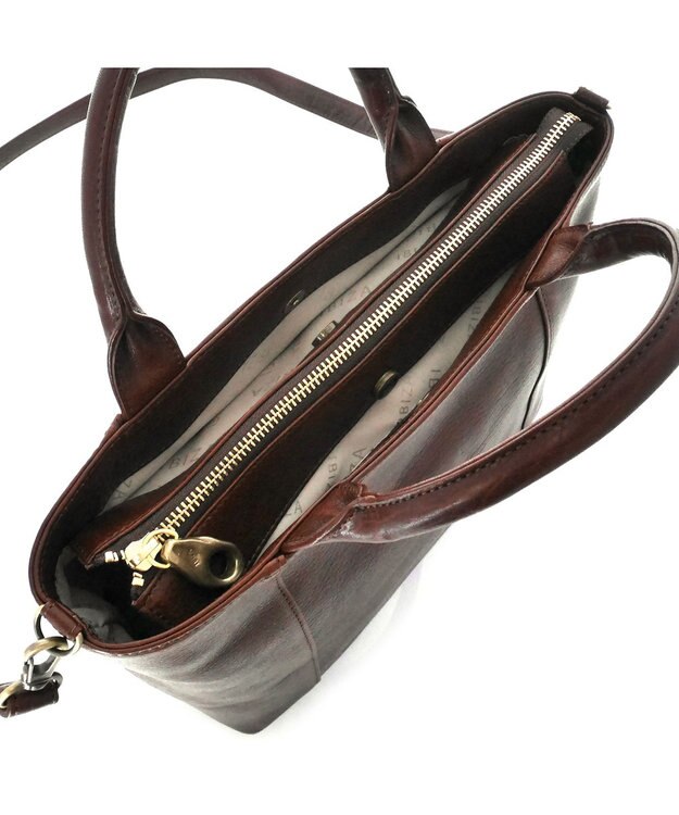 IBIZA カンビアール　牛革　2WAYバッグ 濃茶