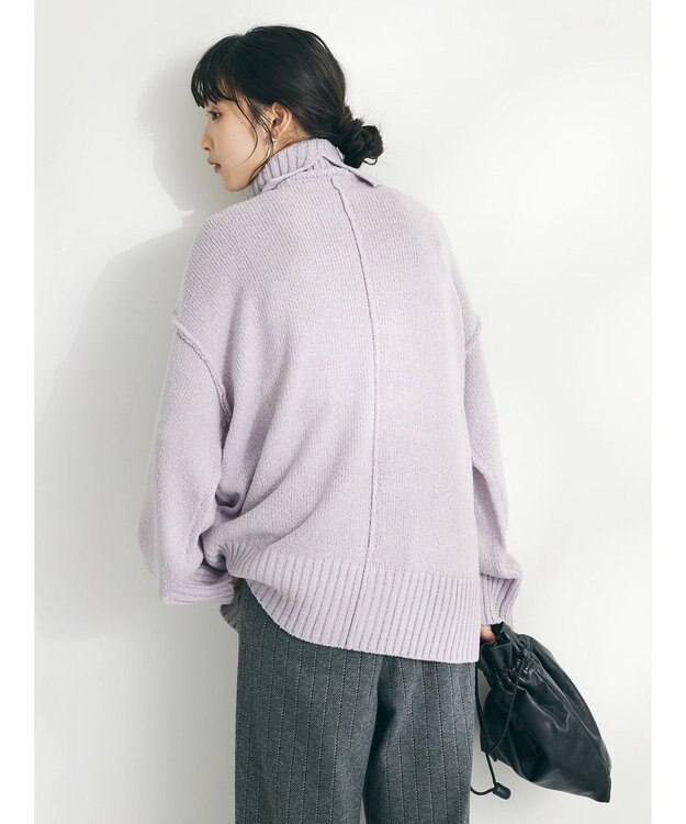 CRAFT STANDARD BOUTIQUE センタータックニットプルオーバー Purple
