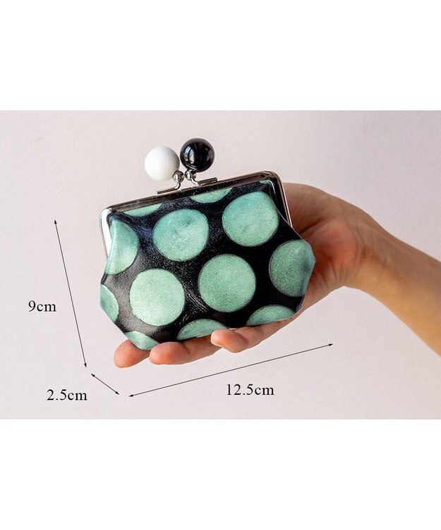 tsumori chisato CARRY フルムーンドット コインケース 小銭入れ ミニ財布 グリーン