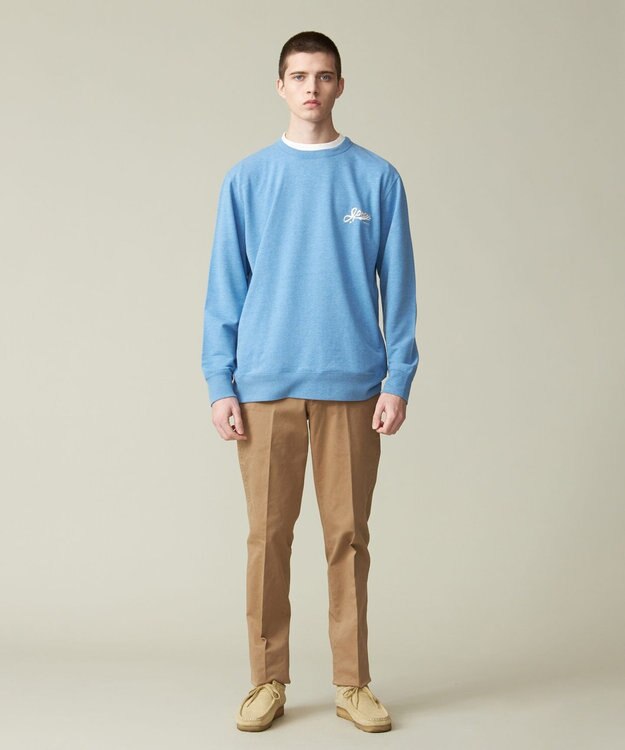 J.PRESS MEN 【KING SIZE】インレージャージー ロゴトレーナー サックスブルー系