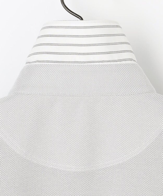 JOSEPH ABBOUD 【日本素材・オーガニックコットン使用】オーガニックコットンクールビズ ポロ ライトグレー系