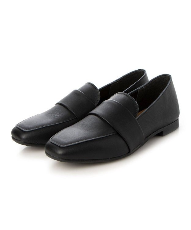 ing <ing>【WEB限定】レザーベルトローファー ブラック