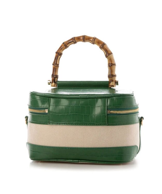 UNBILLION kakatoo バンブーハンドル2wayバニティバッグ グリーン