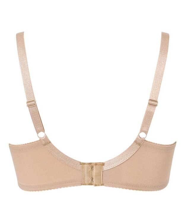 WACOAL ブラジャー フルカップブラ 上胸にフィット 外付けワイヤー ラクなつけごこち 綿混素材(バック) まるみのあるナチュラルシルエット 【EverChic】 レディース BRB284 /ワコール カラシ