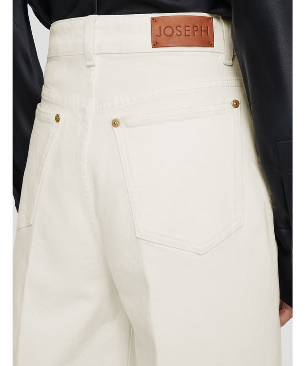 JOSEPH 【洗える】デニムストレッチ　トラウザーズ White