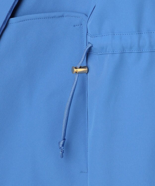 J.PRESS LADIES L 【2way】ドライツイルストレッチ フーデット アウター ブルー系