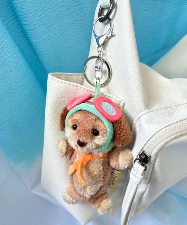 WEGO ぴぽぴぽパイロットドッグキーホルダー 柄3