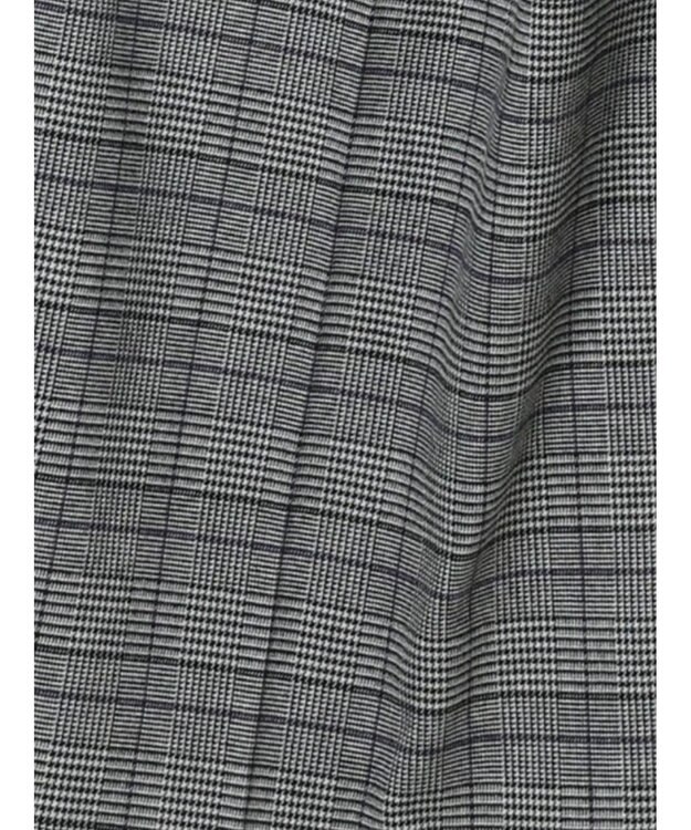 Te chichi グレンチェックスラックス チャコールグレー