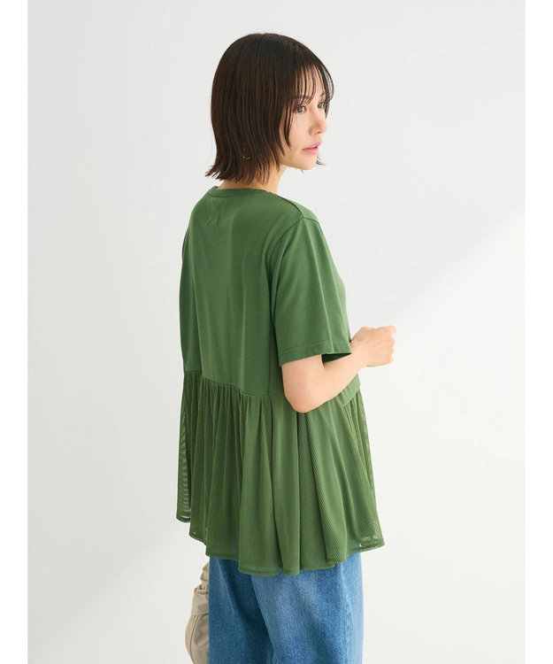 Green Parks メッシュドッキングチュニック Green