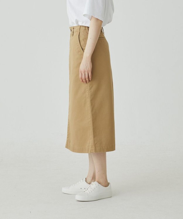 caqu M45 Chino skirt キレイめチノスカート khaki