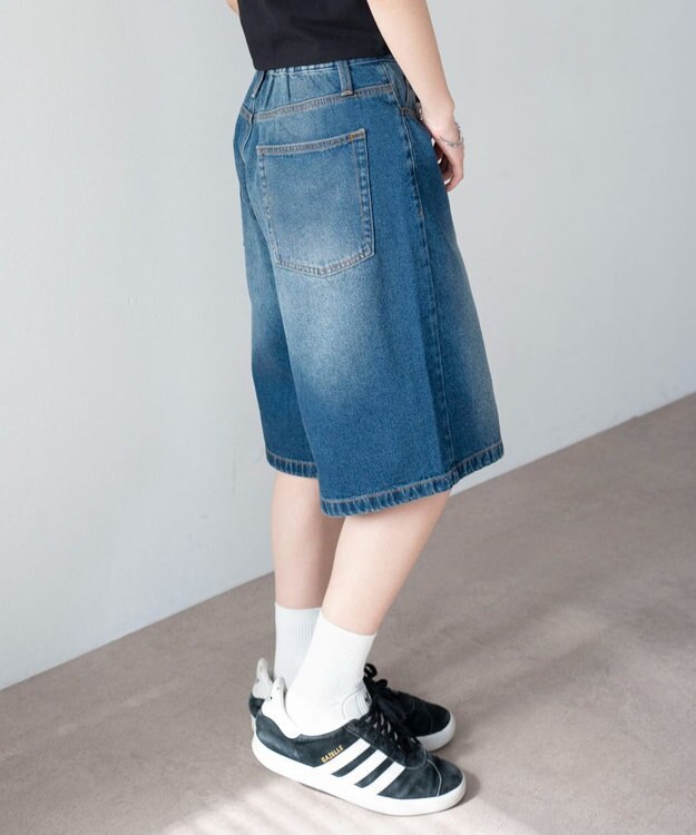 WEGO デニムハーフパンツ デニム中濃色