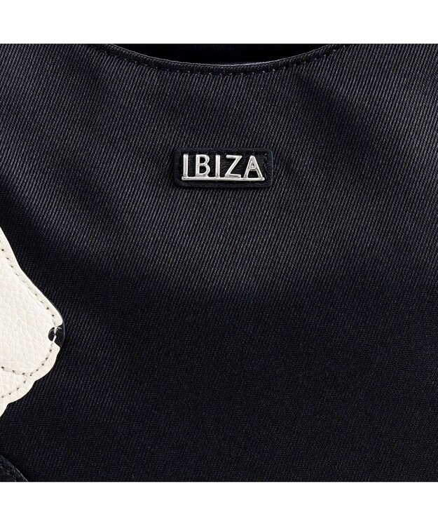 IBIZA アニマーダ　ナイロン　ハンドバッグ（パンダ） 黒