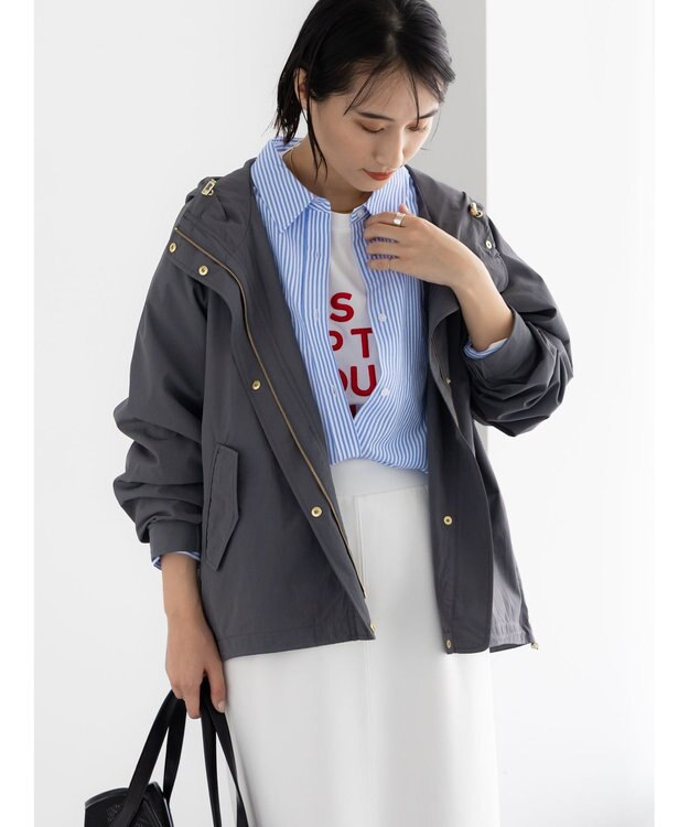 Te chichi ナイロンマウンテンパーカー チャコールグレー