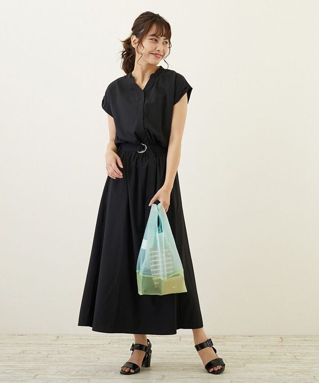 ROOTOTE 0376【直営店限定商品：オーガンジーエコバッグ】/ EU.RSルーショッパー.MID.SUK-A 03：ミント/イエロー