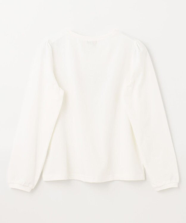 ANY KIDS ロゴ入り 長袖 Ｔシャツ オフホワイト