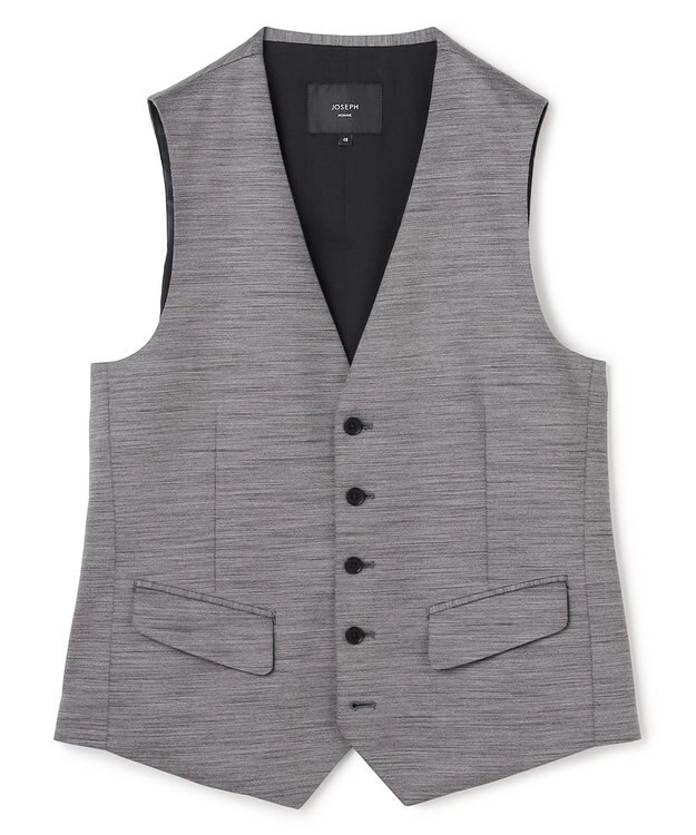 JOSEPH HOMME スプリングウールジャージー   ジレ ライトグレー系