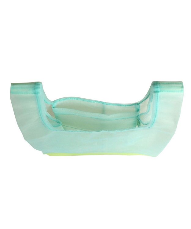 ROOTOTE 0376【直営店限定商品：オーガンジーエコバッグ】/ EU.RSルーショッパー.MID.SUK-A 03：ミント/イエロー