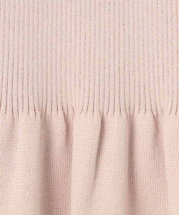 GRACE CONTINENTAL 刺繍ケープニットトップ ベージュ