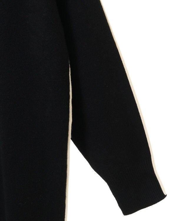 CRAFT STANDARD BOUTIQUE とてもちライン入りニットワンピース Black