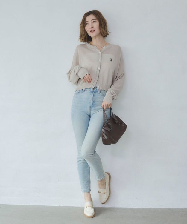 WEGO U.S. POLO ASSN.別注 シアーカーデ ライトグレー