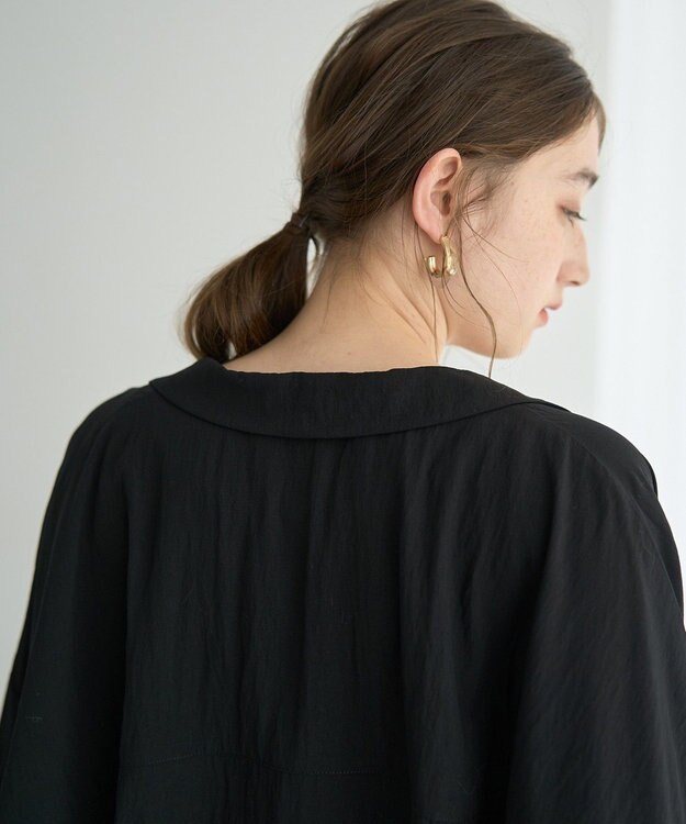 YECCA VECCA 【接触冷感】クロップドデザインジャケット② Black