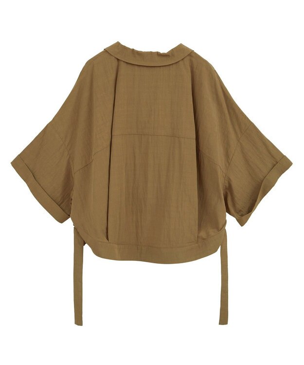 YECCA VECCA 【接触冷感】クロップドデザインジャケット② Camel