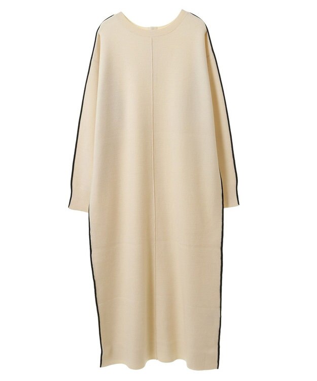 CRAFT STANDARD BOUTIQUE とてもちライン入りニットワンピース Ivory