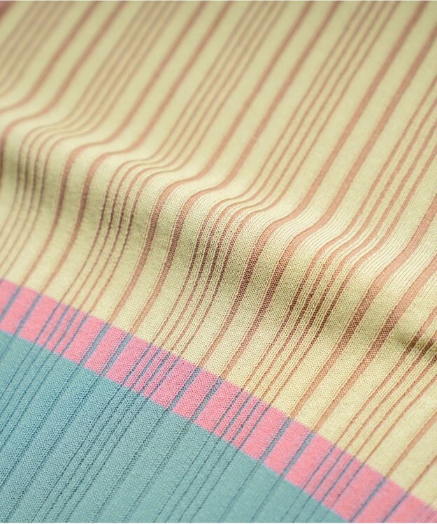 COQ CACTUS カラーブロックリブニット イエロー