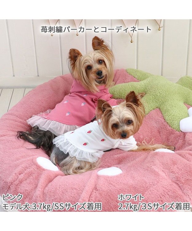 PET PARADISE ネット店限定 ペットパラダイス くすみ苺 クッション L ピンク