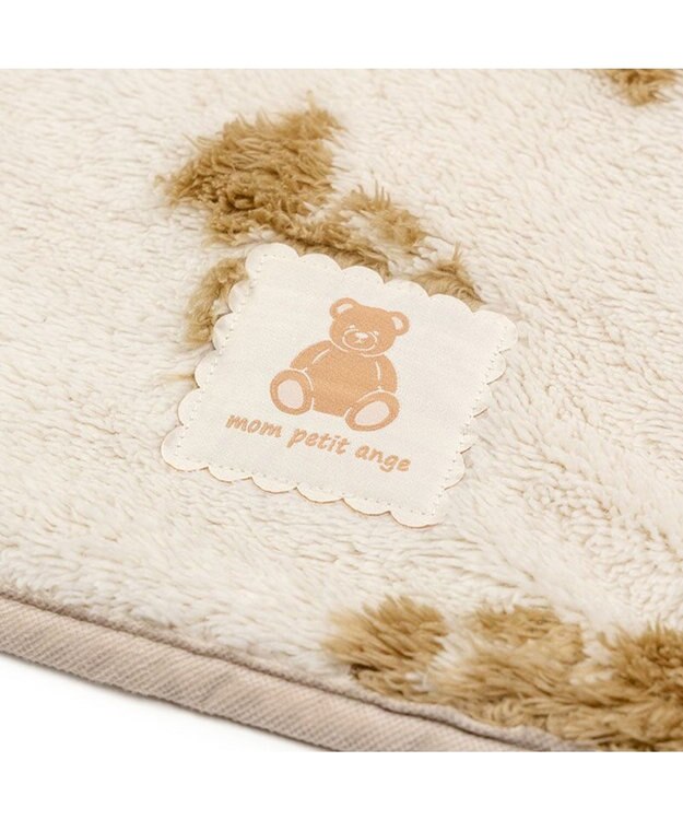 PET PARADISE ペットパラダイス くまちゃん織り ボア ブランケット ホワイト×ブラウン