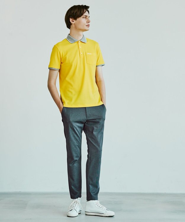 23区GOLF 【MEN】【23Fondation/WEB&一部店舗限定】カルゼジャージー テーパードパンツ グレー系