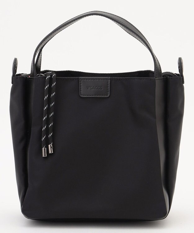 Y'SACCS 【大人のおしゃれ手帖10月号掲載】市川実和子×Y'SACCS　ナイロンすっきりミニマムトート ブラック