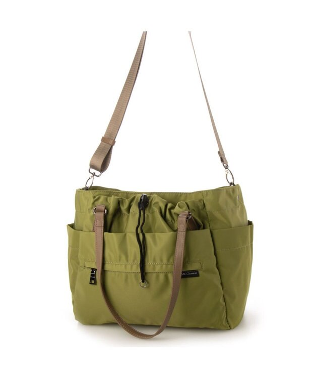 Y'SACCS 【Y’SACCS vous et】ポーチ付き3WAYトート グリーン