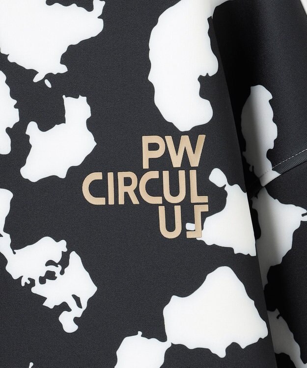 PW CIRCULUS 【MEN】ピント柄 フーディー ブラック系5