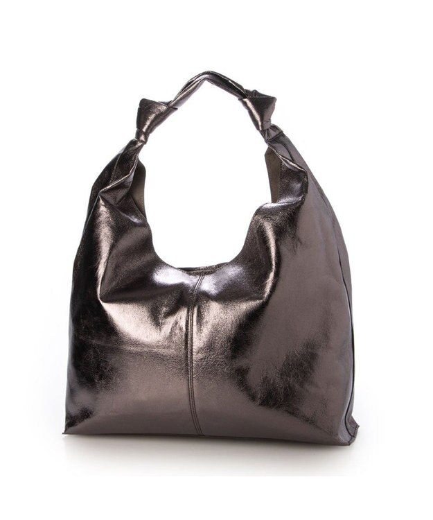 UNBILLION カシュカシュ cachechche / ノットディテールPUワンショルダー ダークシルバー