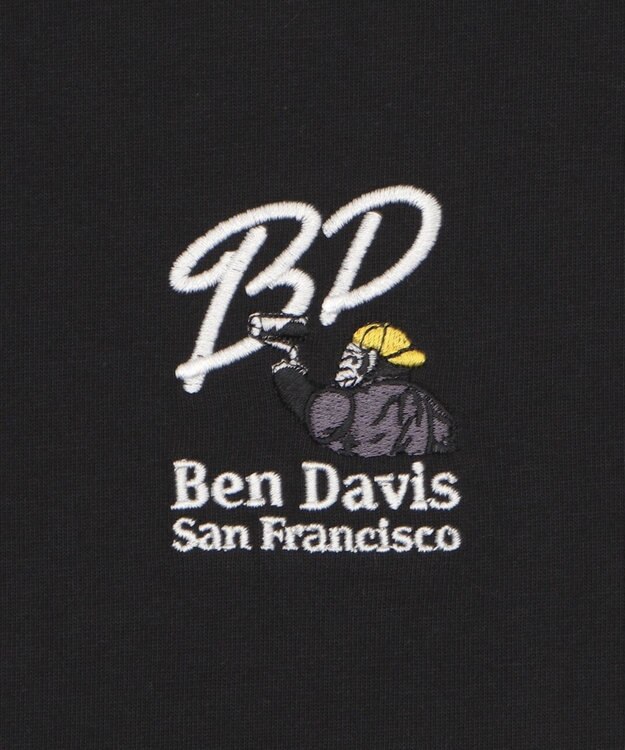 WEGO 【接触冷感/吸水速乾/ユニセックス着用ITEM/SMLサイズ展開】別注BENDAVISクールタッチワンポイントT（SS） ブラック